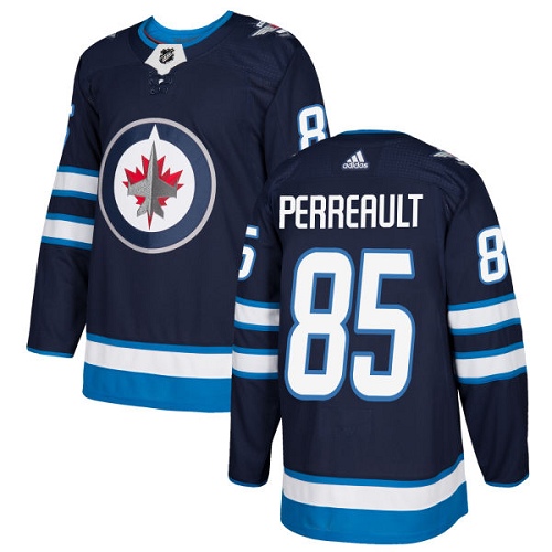 Adidas Men Winnipeg  Jets #85 Mathieu Perreault Navy Blue Home Authentic Stitched NHL Jersey->winnipeg jets->NHL Jersey